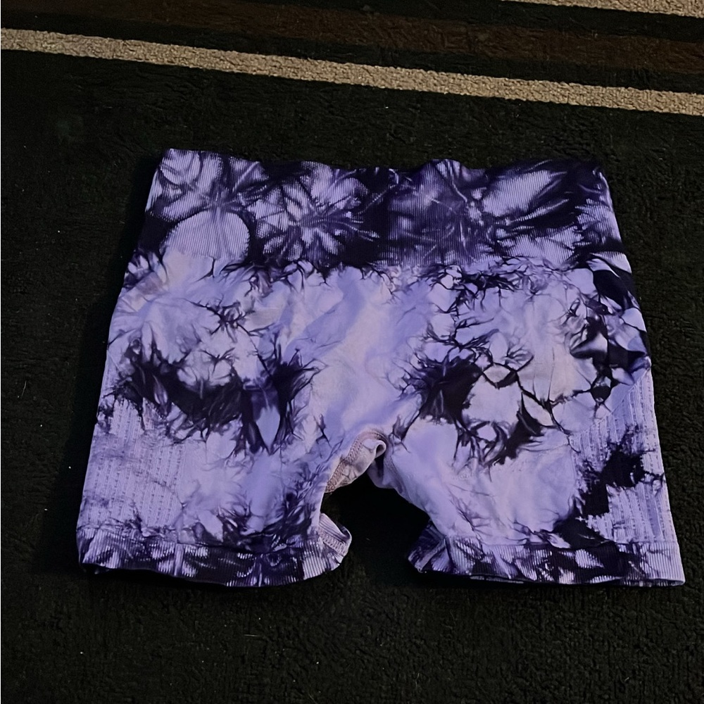 Tie-Dye Shorts - Purple